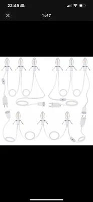 Cable Accesorio con 3 Bombillas LED, 8.2 Pies Interior Molde Soplado Cable de Luz con Foto 1 de 4