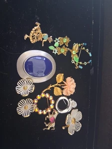 Lote de broches y pendientes sin marca - Imagen 1 de 9