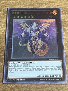 1X NM Hieratic Dragon King of Atum - DUPO-EN092 - Ultra Raro 1ª Edición yugioh - Imagen 1 de 1