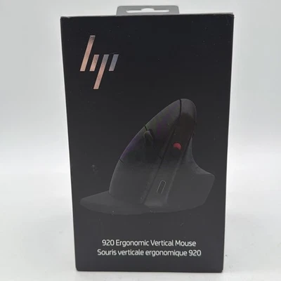 HP 920 Ergonomic Vertical Mouse Wireless Bluetooth Mouse 4K DPI Exc Cond!! - Image 1 of 4