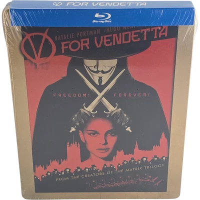 V For Vendetta Natalie Portman 2005 Blu-Ray Steelbook 2013 Region Free 18] - Image 1 of 4