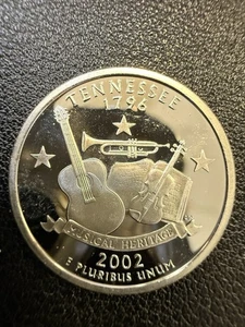 2002 S (Silver) Washington Quarter Proof (Tennessee) - BU Condition - R52 - Picture 1 of 2