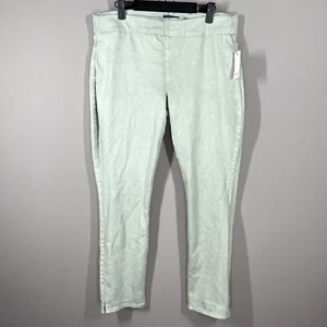 NEW NYDJ Jeans Womens 12 green skinny jegging legging pull on - Picture 1 of 12