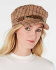 NWT INC International Concepts Women's Windowpane Plaid Cap Hat MSRP $32.50
