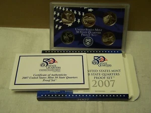 1-2007 S Quarter Proof Set - US Mint w/ Original Box & COA - Picture 1 of 1
