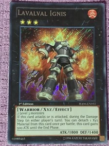 Yugioh LAVALVAL IGNIS Secret Rare HA06-EN051 1st Edition NM/M - Bild 1 von 2