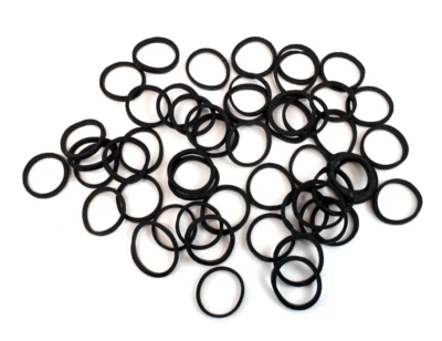 450 Pcs Small Black Elastic Hair Ties Ponytail Dreadlocks Braids Rubber Bands - Image 1 of 4