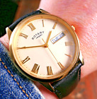 Men’s ROTARY WINDSOR Classic Style 35mm Quartz watch New Strap