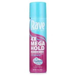 Rave 4X Mega Hold Hair Spray, All-Weather with Vitamin-Rich Formula, 11 oz - Picture 1 of 10