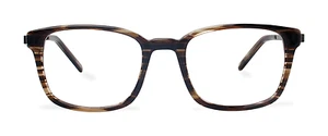 NUEVO Eco Atlanta Lt Brown Stripe Unisex Gafas de plástico reciclado 49-19 Hipster - Imagen 1 de 2