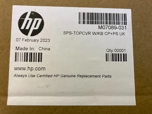 NEW GENUINE HP M07089-031 UK Keyboard Top Cover Elitebook 840 G7 (INC VAT) - Bild 1 von 3