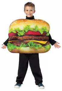 CHILD DOUBLE CHEESEBURGER LETTUCE TOMATOE FOOD HALLOWEEN COSTUME GC7084710 - Picture 1 of 1