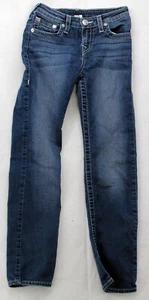 True Religion Jeans Girl's Size 10 World Tour Bobby Slim Blue Pants Denim - Picture 1 of 11