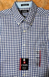 CHAPS CLASSIC FIT WRINKLE FREE LONG SLEEVE SHIRT MEN'S SIZE 16-16 1/2 34-35 NWT - Picture 1 of 2
