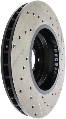 Stoptech 127.34093R para 07-13 BMW 335 E90/E92/E93 com fenda e perfuração dianteira direita - Imagem 1 de 4