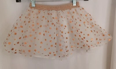 Crazy 8 Bright White Tulle Tutu Princess Skirt Toddler Kid 4T - Imagem 1 de 4