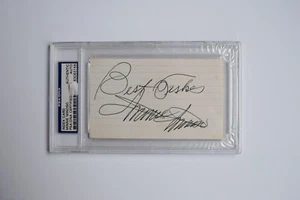 MINNIE "ORESTES" MINOSO Scheda Indice Autografata Certificata PSA AUTO - Foto 1 di 2