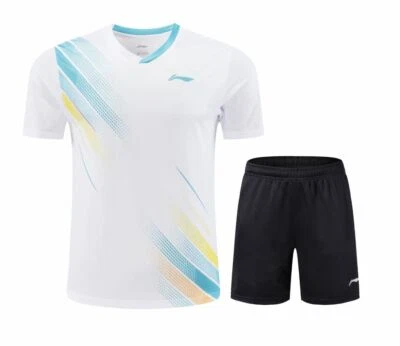 2024 New Li-Ning men's sportswear Tops tennis clothes badminton T-shirts+shorts - Image 1 of 4