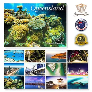 NEW! 2024 Wall Calendar 16 Months QUEENSLAND Hanging Planner Organiser 30x21CM - Picture 1 of 1