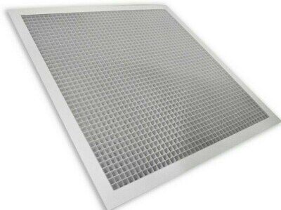Aluminium Egg Crate Grille White Ventilation Office Ceiling Supply Extract Vent • 27.99£