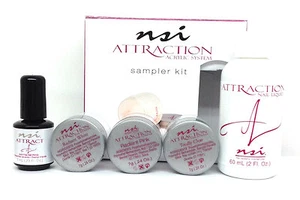 Kit de muestreo de acrílico de uñas nsi Attraction NSI #7930 - Hecho en EE. UU. - Imagen 1 de 1