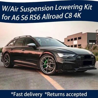 💥KIT DESCENSO SUSPENSIÓN NEUMÁTICA AUDI A6 S6 RS6 Allroad C8 4K/enlaces/enlaces Foto 1 de 4