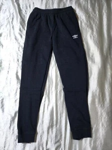 Youth Unisex Umbro Black Fleece Lined Drawstring Jogger Sweatpants Size XL - Picture 1 of 12