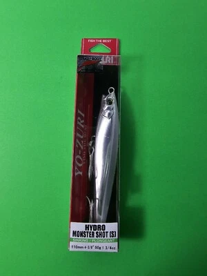 Yo-Zuri R1451-HWS HYDRO MONSTER SHOT (S) 110mm 4-3/8" BLANCO PLATA Foto 1 de 2