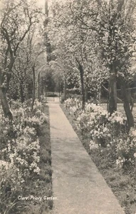 Clare, Priory Garden Suffolk Real Photo Postcard Unposted - Picture 1 of 2
