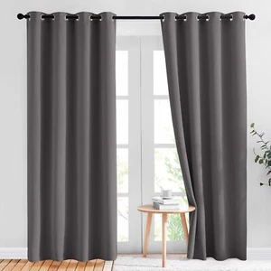 Blackout Curtains for Bedroom 84 in Long-Thermal Drapes Darkening Curtains - Picture 1 of 9