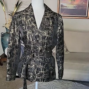 Chico's Women's Belted Jacket Size S - Picture 1 of 12