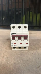 Contactum 9910C 3-Pole MCB Circuit Breaker 10A Type C 400V BS EN 60898 Used - Picture 1 of 1