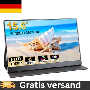Moniteur portable 15,6 pouces mobile portable, 1920 x 1080P écran IPS avec VESA - Photo 1/7