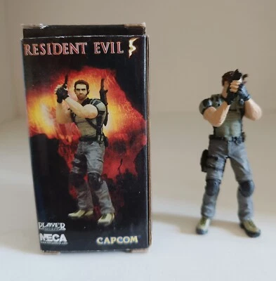 RESIDENT EVIL 5 CHRIS NECA PLAYER SELECT ACTION FIGURE ORIGINALE - Immagine 1 di 4