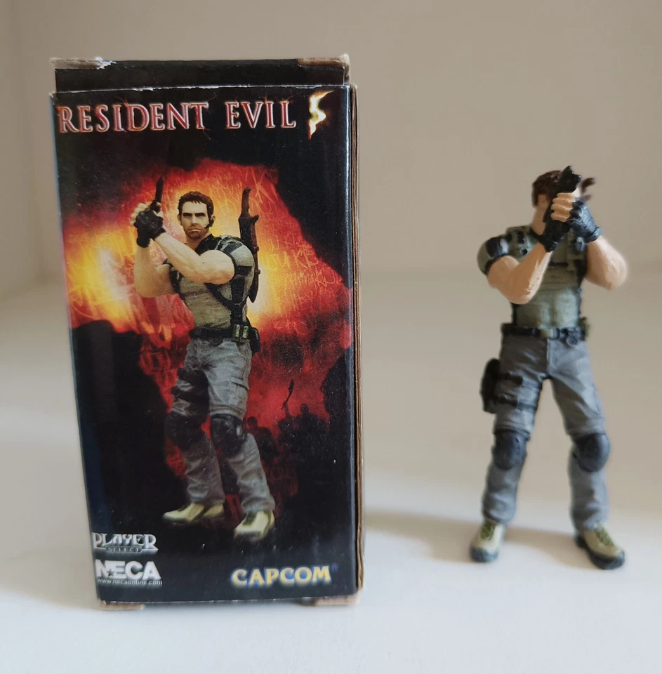 RESIDENT EVIL 5 CHRIS NECA PLAYER SELECT ACTION FIGURE ORIGINALE - Immagine 1 di 4