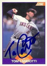 Tom Candiotti autographed Baseball Card (Cleveland Indians) 1989 Score #239
