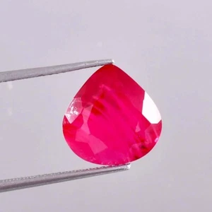 Piedra Preciosa Suelta Certificada AAA 7,05 quilates Rojo Sangre Rubí Corte Corazón - Imagen 1 de 5