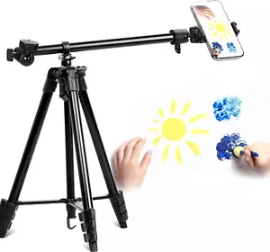 52'' Phone Tripod Stand,Portable Aluminum Tripod for Phone Camera Stand with 360 - Picture 1 of 12