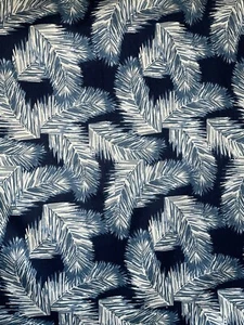 1 mtr schwarzer Federdruck 100 % Baumwollstoff... 45 "breit, (114 cm) Basteln, Kleid usw. - Bild 1 von 3