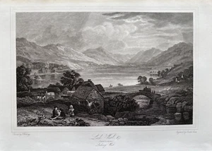 1834 Antique Print; Loch Voil Looking West, Perthshire after Fleming & Swan - Picture 1 of 2