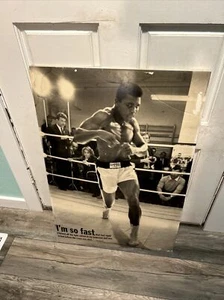 ORIGINAL MUHAMMAD ALI “I AM SO FAST “ POSTER ENGLAND 35.5 x 24 - Picture 1 of 17