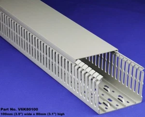 Set 6 - Condotti e coperture per cablaggio ad alta densità grigi 4"x3"x2m - UL/CE/CSA - Foto 1 di 5