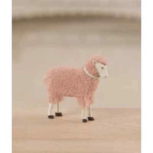 Bethany Lowe Pastel Pink Wooly sheep lamb figurine, TD1122P, NWT - Picture 1 of 2