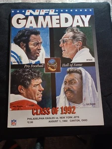 NFL Gameday Magazine Philadelphia Eagles vs New York Jets Aug 1st 1992 Canton - Picture 1 of 18