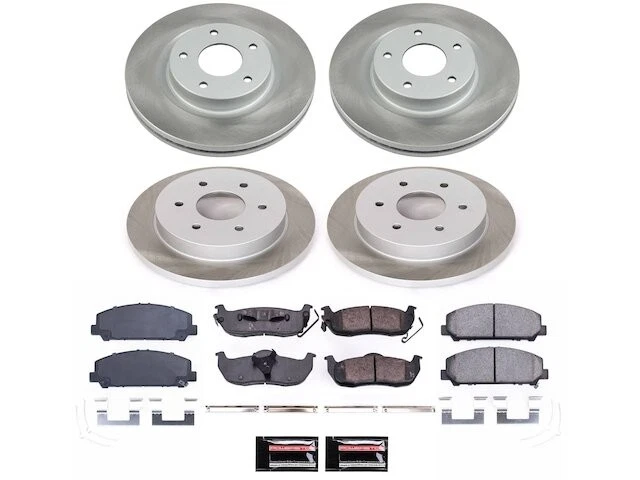 Kit de pastillas de freno y rotor delanteras y traseras para 11-15 Nissan Armada TITAN MM92F8 Foto 1 de 1