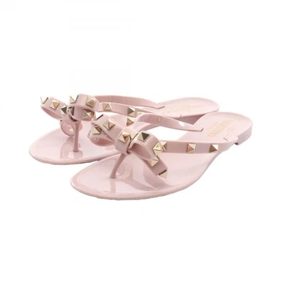 Valentino Garavani Rock Studs Sandals Rubber Pink #35 Used Women - Image 1 of 4