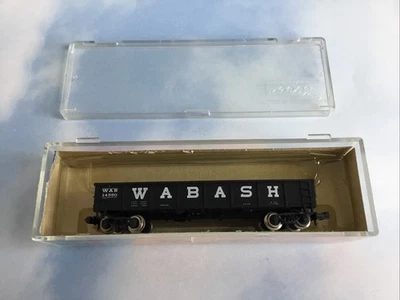 Roco 28524 N scale Black Wabash Gondola Car WAB14550  Austria with case  EUC - Image 1 of 4