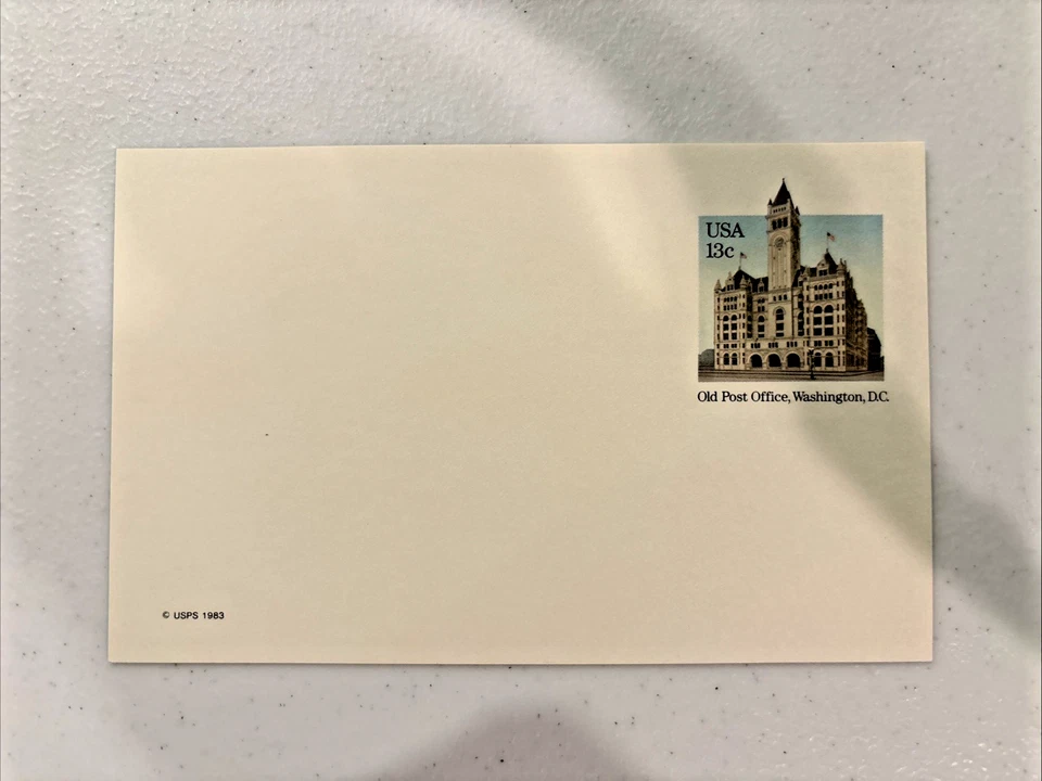 1983 13c Old Post Office Postal Card #UX99 - Image 1 of 1