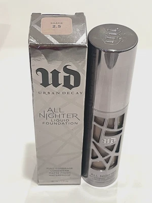 Urban Decay All Nighter Liquid Foundation Shade 2.5 1 fl oz / 30 ml NIB - Image 1 of 4