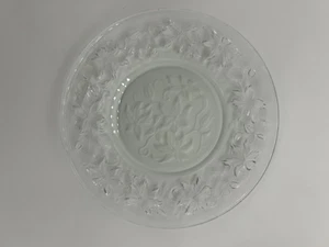 Princess House #437 Fantasia Luncheon/Salad Plates 8" Frosted Center Set Of 4  - Picture 1 of 4